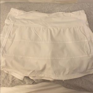 white lululemon skirt